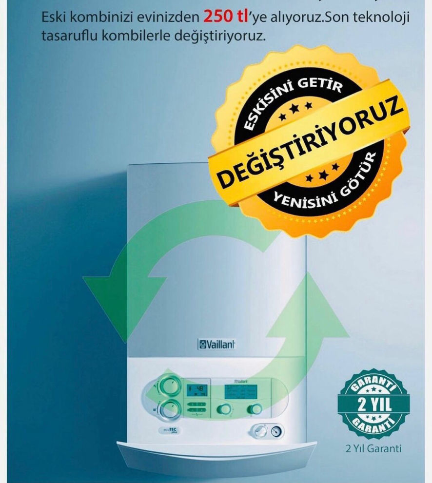 Vaillant Kombi Tesisat Projelendirmesi Kurulum Bakımlarını Sizin için Yapıyoruz. Dalkılıç Doğalgaz Servisi - Tel:0-232-285 39 94